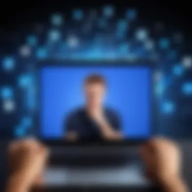 A person contemplating the decision to disconnect from social media