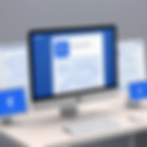 A serene digital landscape representing online privacy