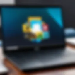 Dell laptop showcasing Roblox interface