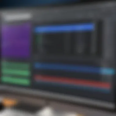 Editing features of a screen recording software
