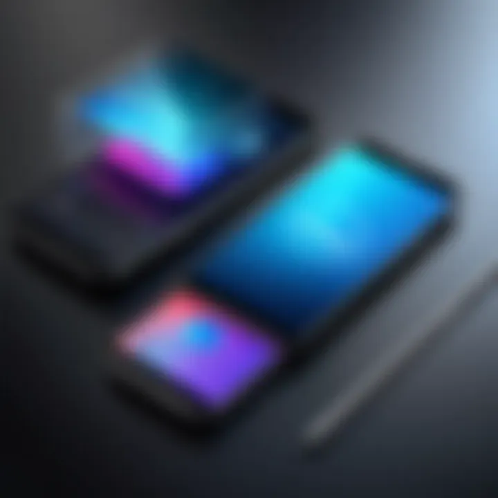 User interface comparison between mobile and desktop Photoshop