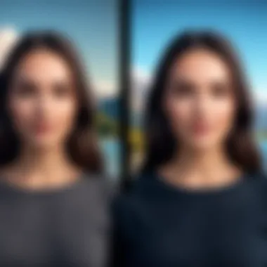 Before and After Background Removal Before and after comparison showcasing the effectiveness of a background remover app.