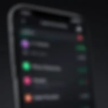 A close-up view of iPhone settings highlighting call recording options.
