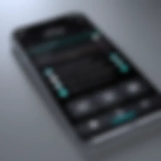 Custom ringtone selection on iPhone screen