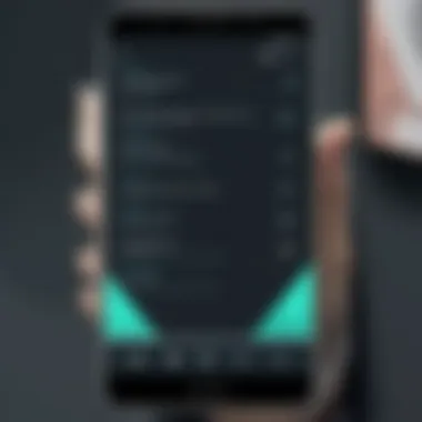 User interface of a translation app on Android