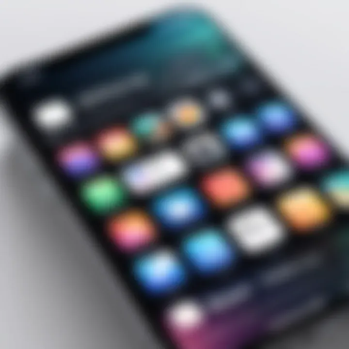 Display of the App Store interface highlighting subscriptions.