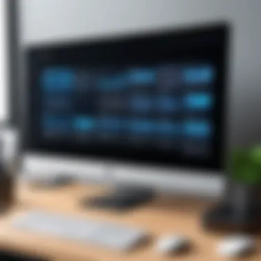 An elegant desktop setup showcasing screen recording software in action.