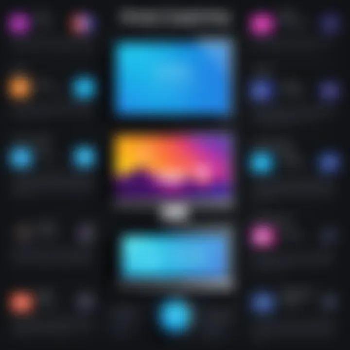 An infographic displaying various methodologies for capturing screen content.