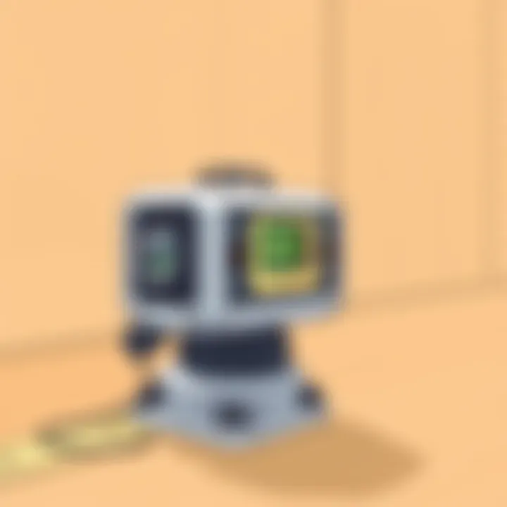 Leveling tool ensuring perfect horizontality