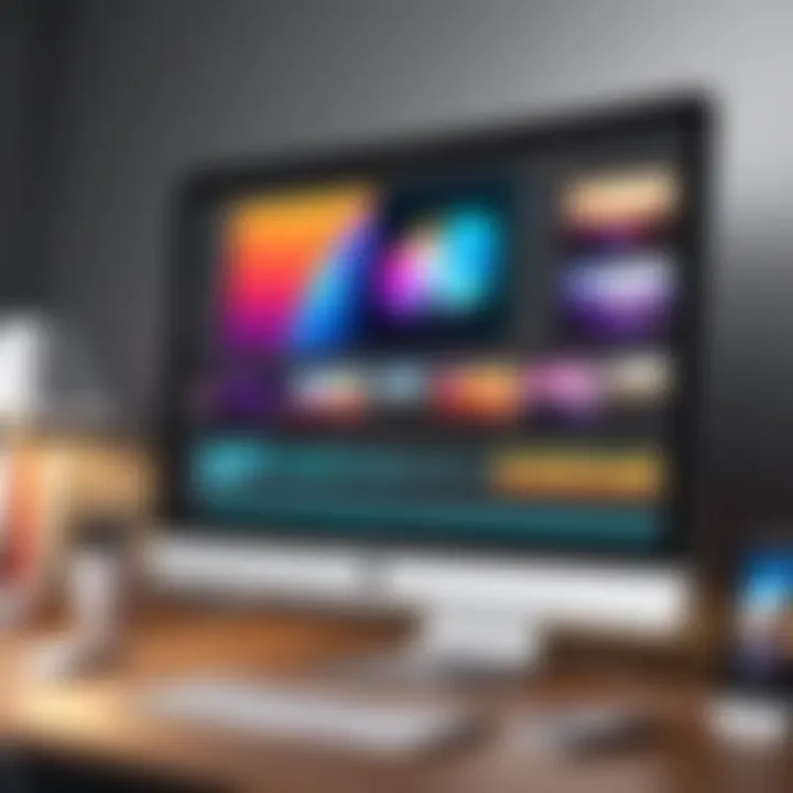 Creative editing workflow illustrated on Mac