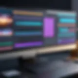 A sleek video editing software interface showcasing overlay tools