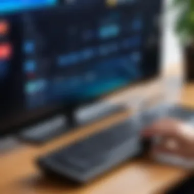 Installing the Sony TV Keyboard App Installation process of the Sony TV Keyboard App displayed on a television screen