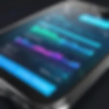 Interactive Interface of a Bass Application User interface of a popular bass app showcasing features