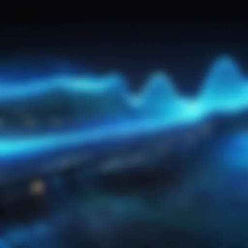 Visual representation of sound wave modulation
