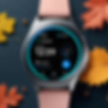 Illustration of Samsung smartwatch displaying fall detection alert