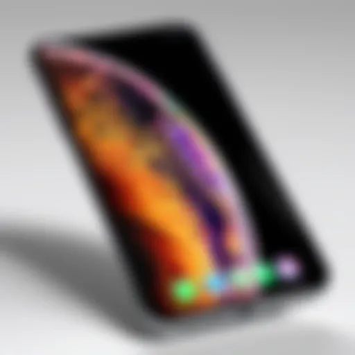 iPhone XS Max with a blank screen