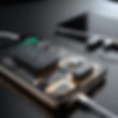 Connecting to a Power Source iPhone XS Max connected to a power source