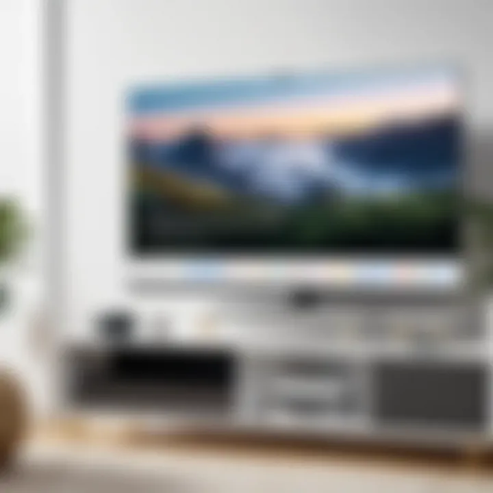 Diagram illustrating the connection between Google Assistant and a television
