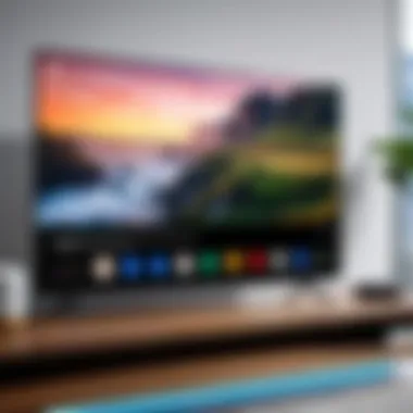 Screenshot of Google Assistant interface on TV screen