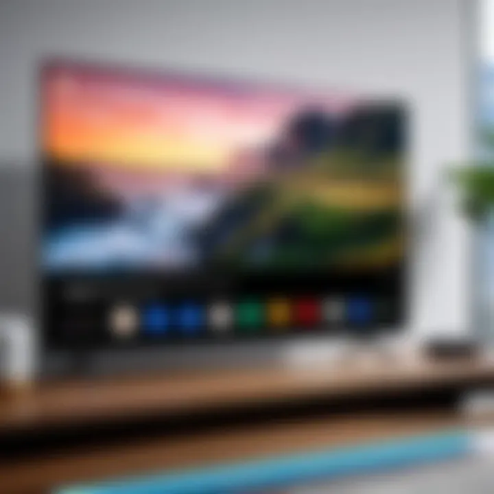 Screenshot of Google Assistant interface on TV screen