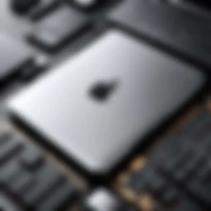 A close-up of MacBook configurations with specifications displayed