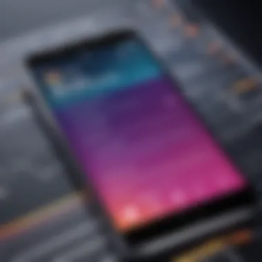 Integrating Dynamic Text with Music A smartphone displaying an Instagram Story with dynamic text and music integration