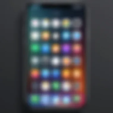 Visually Organized iPhone Home Screen A beautifully organized iPhone home screen with aesthetic widgets and app icons