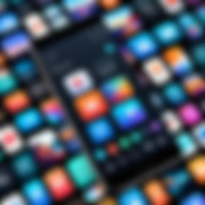 An artistic representation of various apps for creating video wallpapers