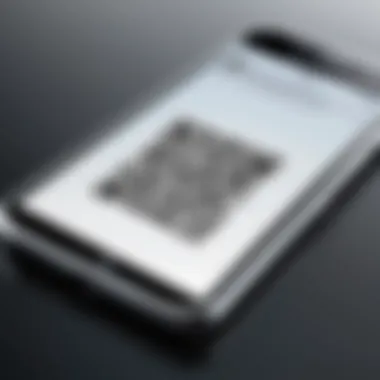 Mobile device scanning a QR code for instant access to a song