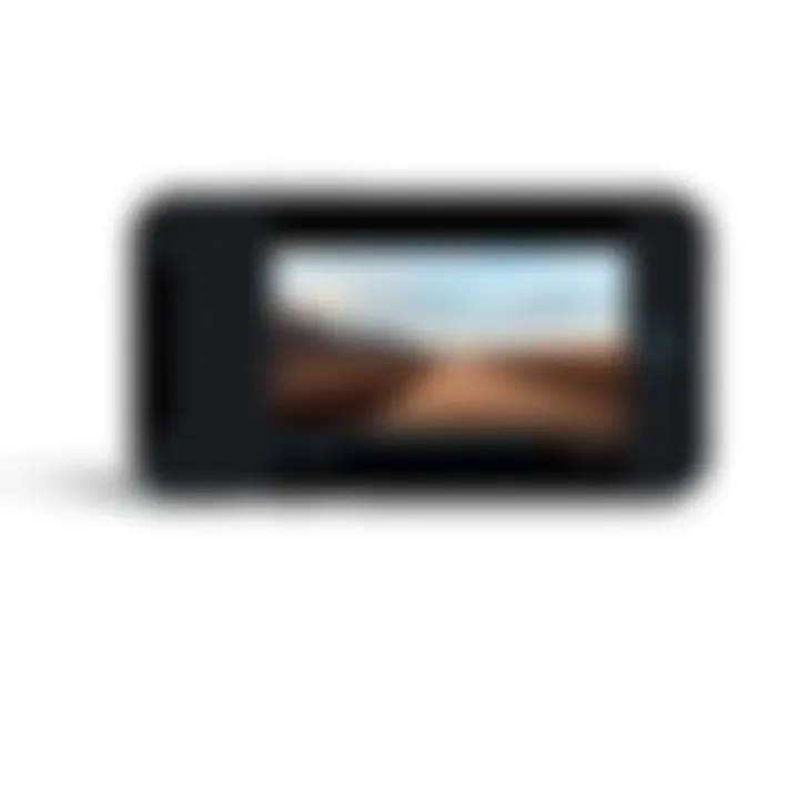 Finalized slideshow video on iPhone display