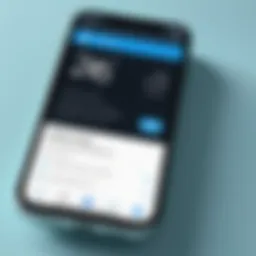 Illustration of a smartphone displaying a temporary number app