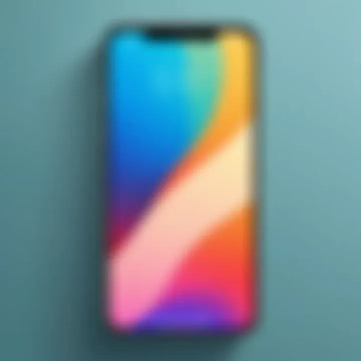 Aesthetic minimalistic wallpaper suited for iPhone customization
