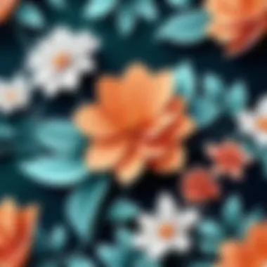 Elegant floral design as a wallpaper option for iPhones