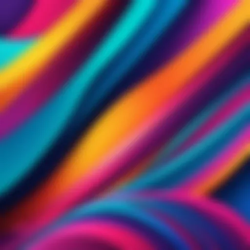 Custom iPhone wallpaper showcasing vibrant abstract patterns