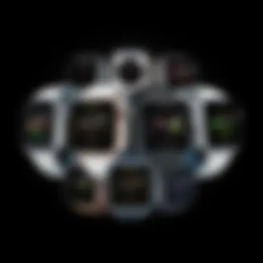 Showcase of various Apple Watch faces