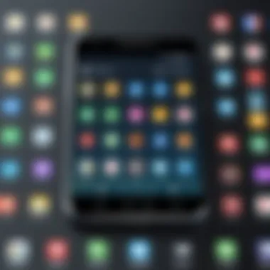 Showcase of Customized Android Icons Showcase of customized Android icons on a smartphone home screen