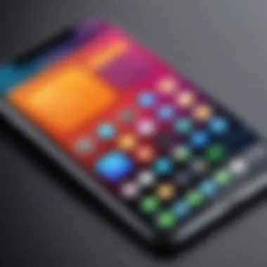 Seamless App Arrangement User dragging apps into a folder on iPhone