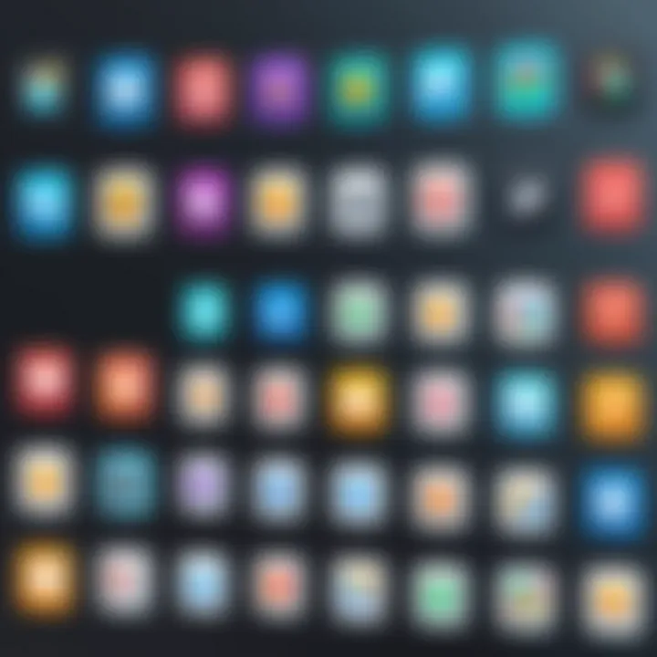 A visual comparison of default vs. personalized app icons