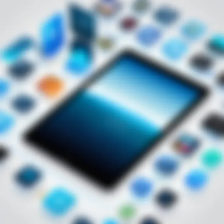 Exploring Tablet App Ecosystems Visual representation of app ecosystems for tablets
