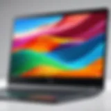 High-resolution display of a touchscreen Chromebook showcasing vibrant colors