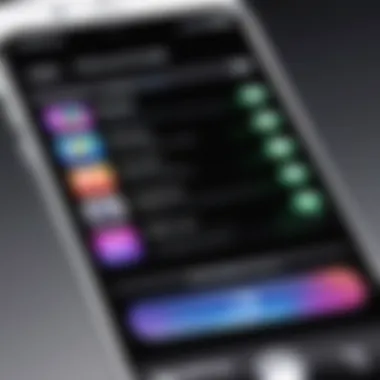 Assessing iPhone Condition Close-up of an iPhone showcasing its condition
