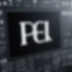 A close-up view of various font styles displayed on a digital screen.