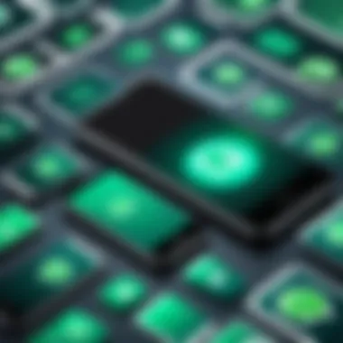 Illustration of devices involved in chat transfer