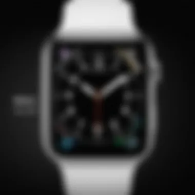 Personalized Apple Watch Display A close-up of an Apple Watch displaying a personalized watch face