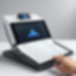 iPad displaying a document scanner app interface