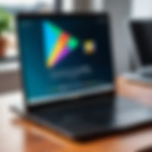 Chromebook displaying Google Play Store interface