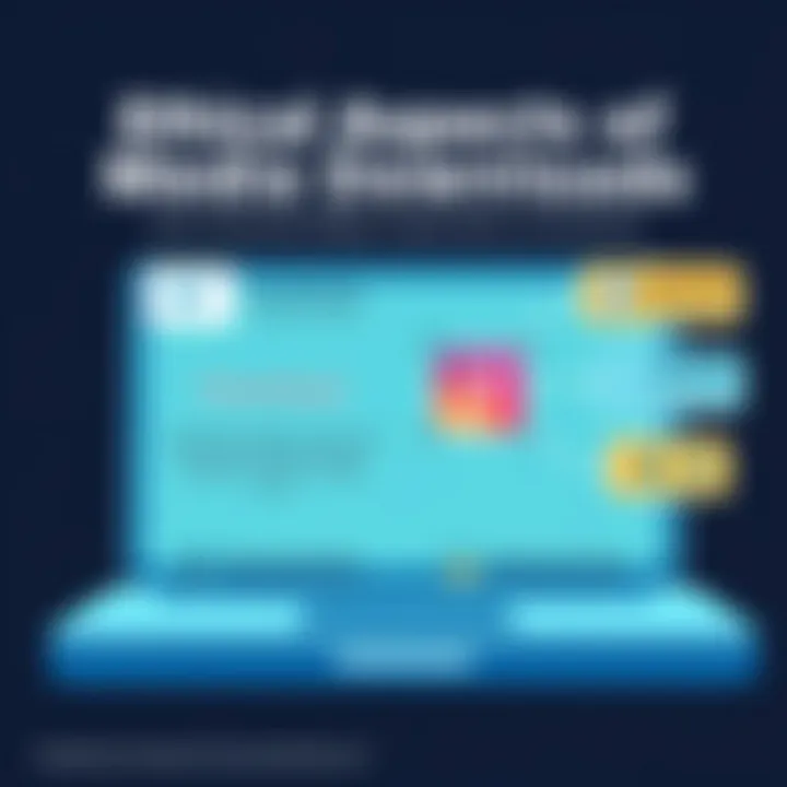 Ethical considerations graphic related to downloading media