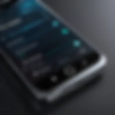 Customized Ringtone Settings on Smartphone Smartphone displaying customized ringtone settings
