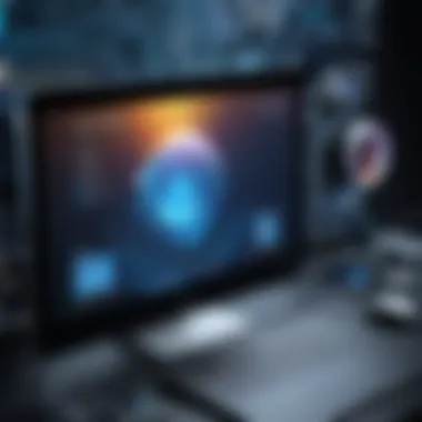 High-Resolution Dynamic Wallpaper Preview A high-resolution preview of a dynamic wallpaper on a digital device, illustrating the clarity and depth of multiple images