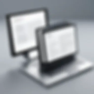 Visual representation of different ebook formats supported by software